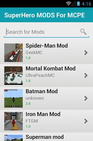 SuperHero MODS For MCPE - Preview 6