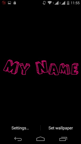 My Name 3D Live Wallpaper - Preview 1