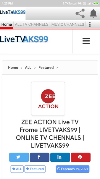 Free live tv online apk 2021