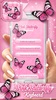 Pink Butterfly Keyboard screenshot 9