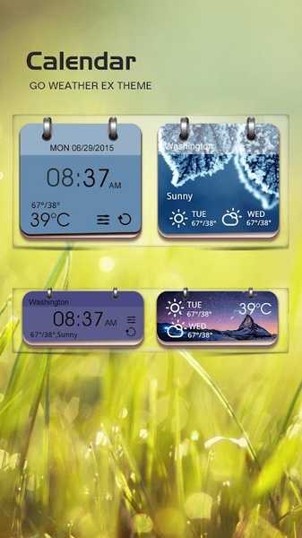 Calendar Style GO Weather EX - Preview 2