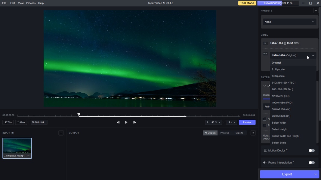 Topaz Video AI for Windows - Download it from Uptodown for free