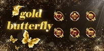 Shining theme: Sparkle Gold Butterfly wallpaper HD screenshot 1