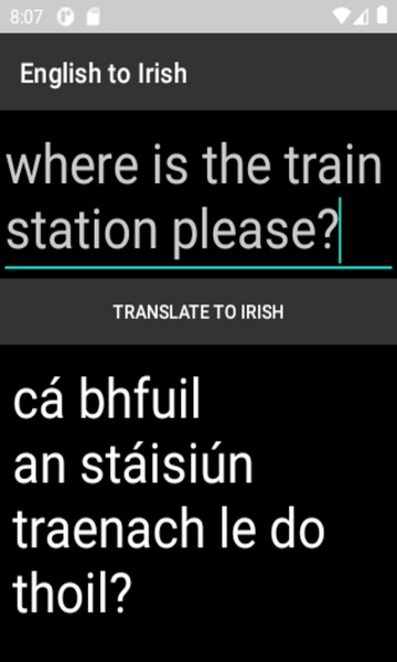 English to Irish - Preview 1