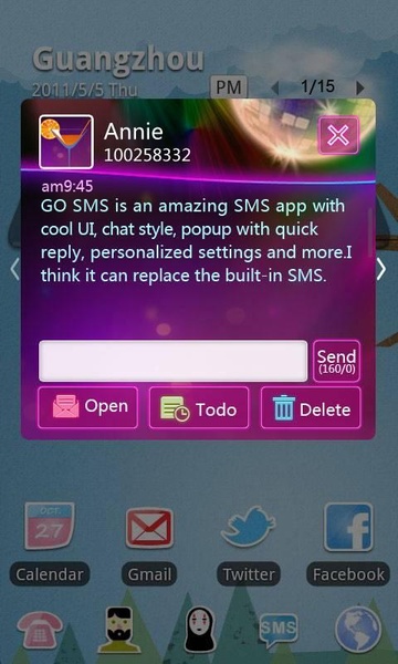 GOSMS Carnival Night Theme - Preview 4