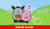 Infant piano with farm animals screenshot 7