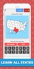 50 US States Map Quiz screenshot 1