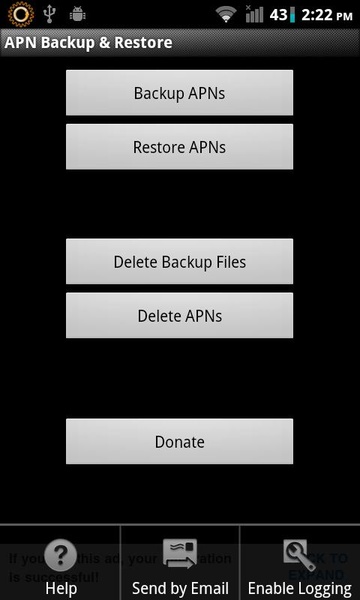 APN Backup & Restore - Preview 2