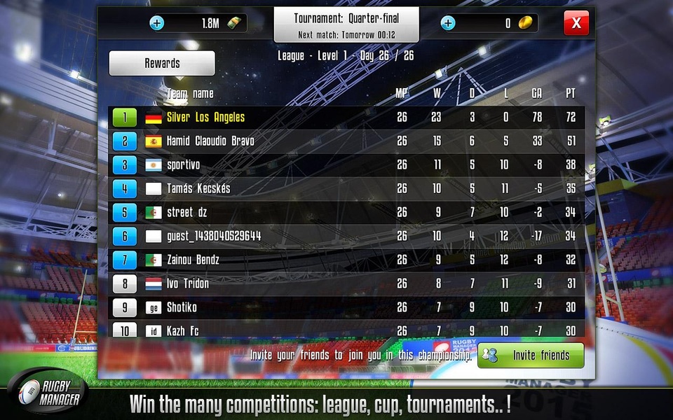 Rugby Manager - Preview 2
