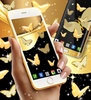 Gold butterfly live wallpaper screenshot 5