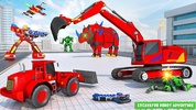 Snow Excavator Robot Car Games screenshot 1