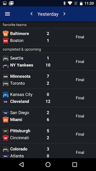 MLB Scores - Preview 8
