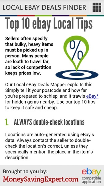 Local Ebay Deals Finder - Preview 2