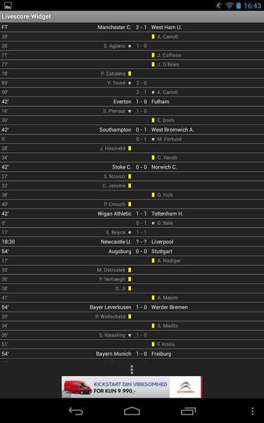Livescore Widget - Preview 7