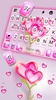 Flower Pink Hearts Keyboard Ba screenshot 4