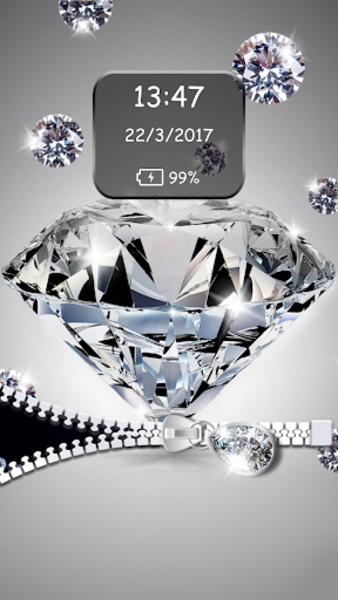 Diamond Zipper Lock Screen - Preview 6