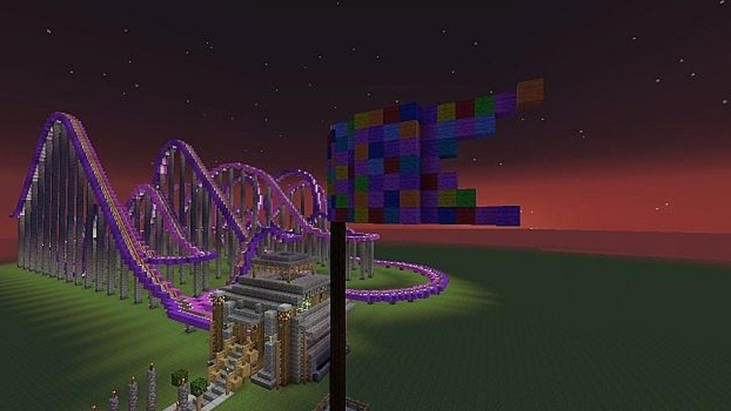 Roller Coaster MCPE map - Preview 1