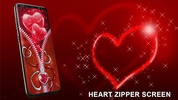 Heart zipper lock screen screenshot 3