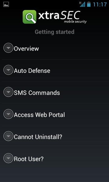XtraSEC Mobile Security - Preview 5