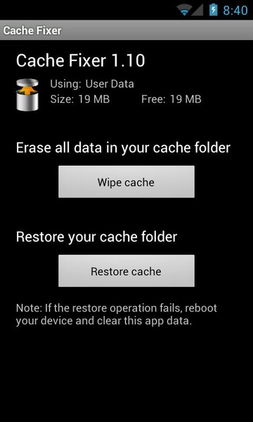 Cache Fixer - Preview 2