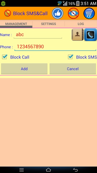 Block SMS&Call - Preview 3