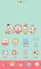 Happy2014 go launcher theme screenshot 4