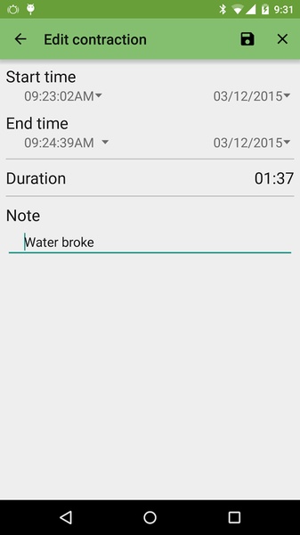 Contraction Timer - Preview 4