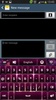 GO Keyboard Pink Black Theme screenshot 5