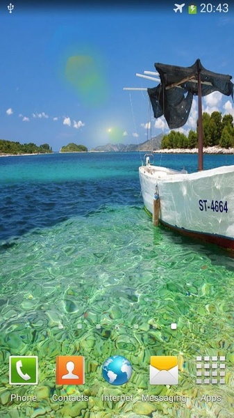 Boat on the sea live wallpaper - Preview 2