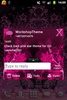 GO SMS Theme Pink Flower screenshot 3