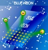 Blue Neon GO Keyboard Theme screenshot 7