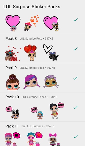 LoL Surprise Stickers For Whatsapp - WAStickerApps - Preview 2