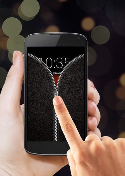 Leather Zipper Screen Lock - Preview 4