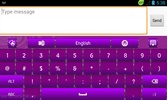 GO Keyboard Purple Light Theme screenshot 2