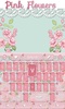 Pink Flowers GO Keyboard Theme screenshot 2