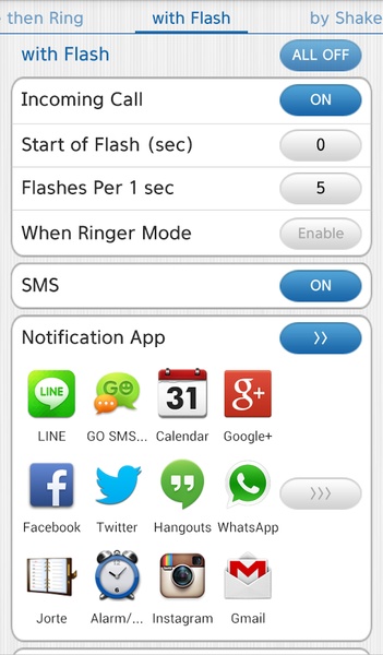Vibrate then Ring with Flash for Android - Download the APK from Uptodown