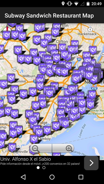 Subway Sandwich Locator - Preview 1