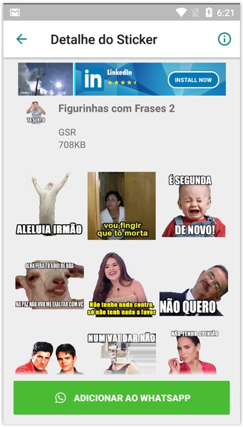 Memes pra qualquer ocasião - Figurinhas para WhatsApp