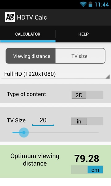 HDTV Calc - Preview 2