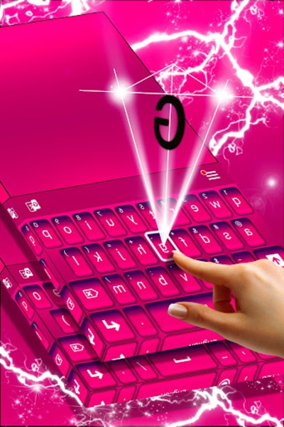 Keyboard Color Pink Theme - Preview 4