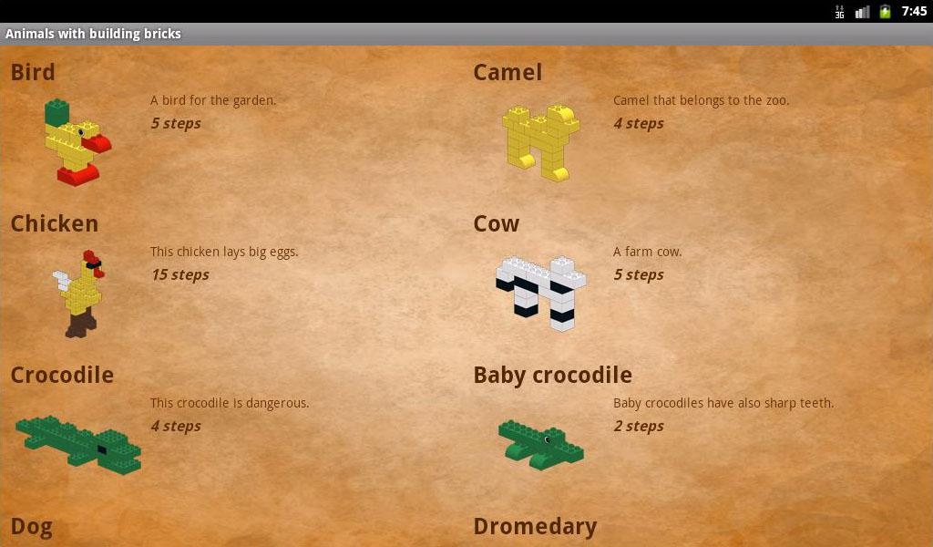 Animals with building bricks - Preview 3
