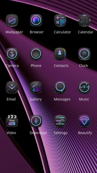 Purple tech business theme for Galaxy s8 - Preview 2