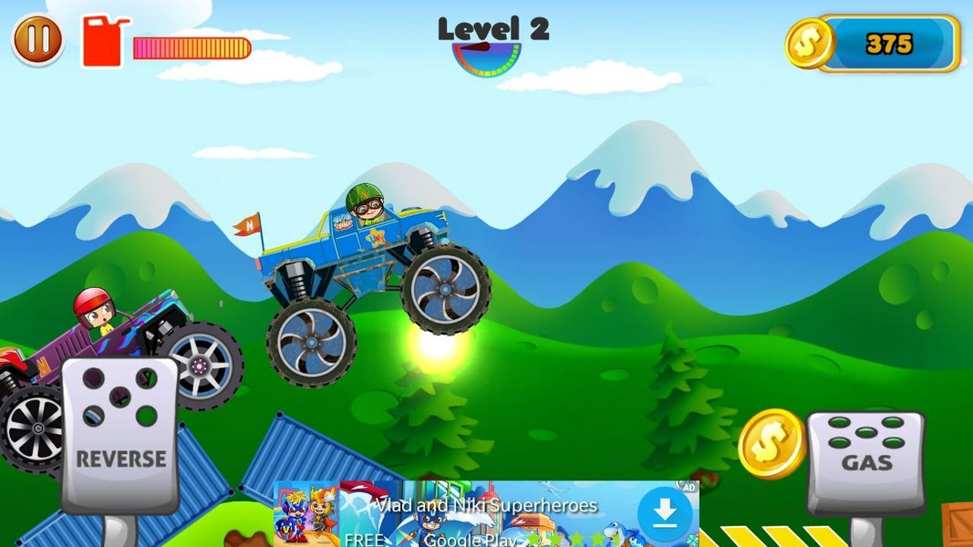 Download Monster Truck Vlad & Niki MOD APK 1.9.1 (Unlimited money)