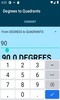 Degrees to Quadrants converter screenshot 3