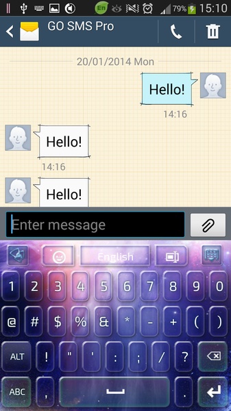 GO Keyboard Galaxy Theme - Preview 9