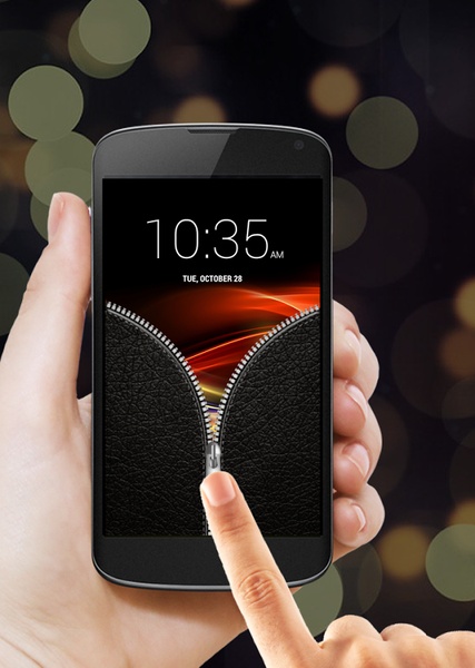 Leather Zipper Screen Lock - Preview 2