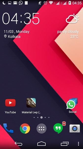 Material Lwp (Android 5.0) - Preview 5