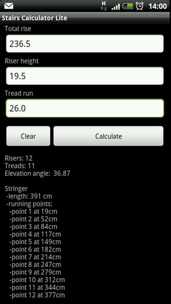 Stair Calculator Lite - Preview 2