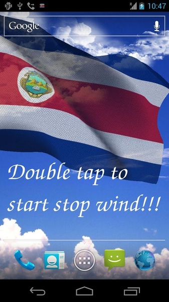 3D Costa Rica Flag LWP - Preview 6