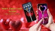 Heart Zipper Lock Screen screenshot 3